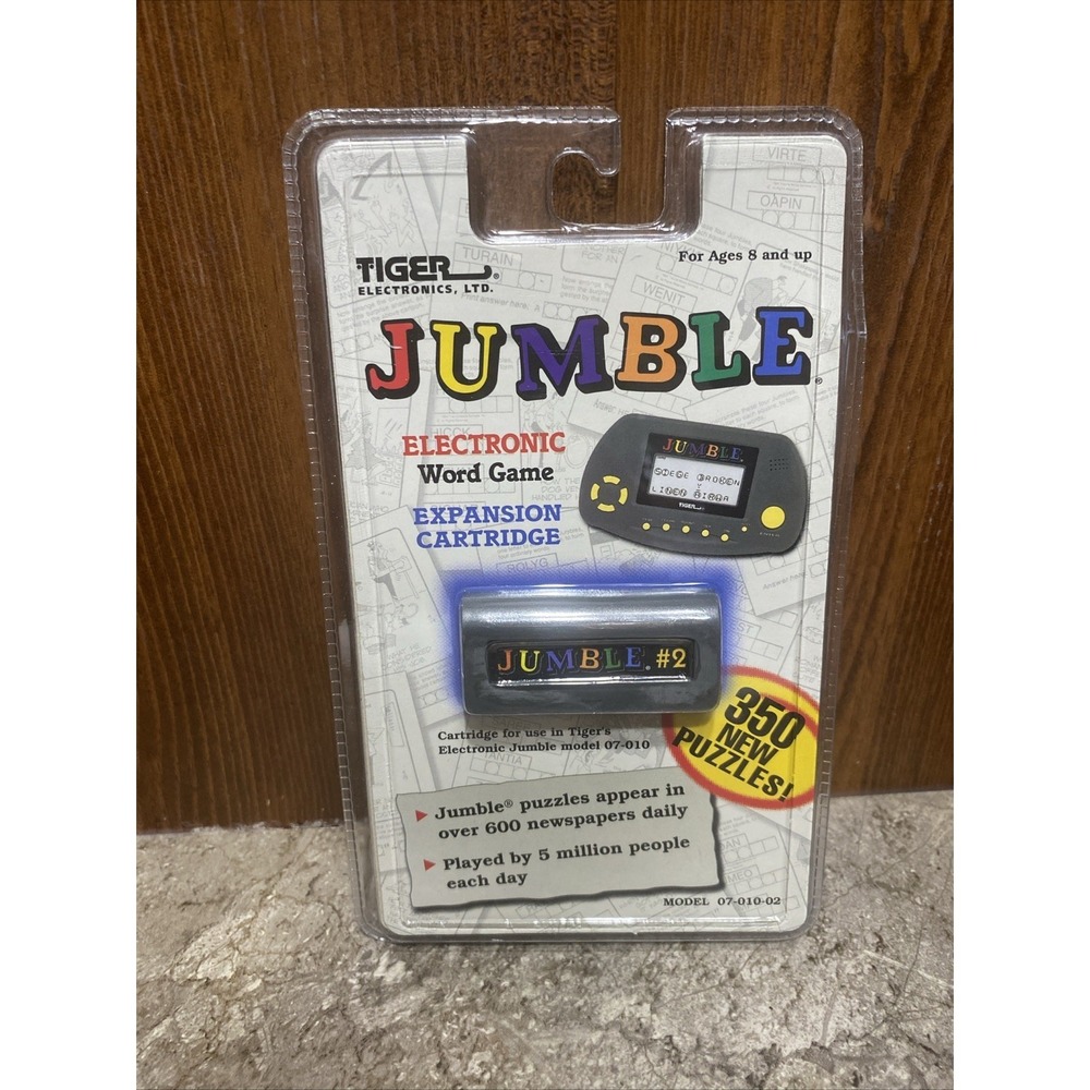 1998 JUMBLE EXPANSION CARTRIDGE Electronic Word Game Tiger Mint Sealed Pack #2